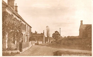Milton Under Wychwood England  RPPC Vintage Postcard RARE HAND CANCEL - Picture 1 of 2