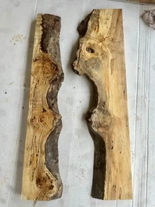 R14 Spalted BlackLine Maple Burl Live Edge 24x12x1.25 DIYEpoxy River Table 8%mc - Picture 1 of 7