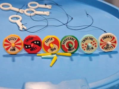 VINTAGE IDEAL BATTLING TOPS 1968 GAME TOY BOX FIRST EDITION COMPLETE - Image 1 of 4