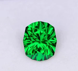 Piedra preciosa suelta verde colombiana natural de 10,12 quilates con certificación GIE corte elegante - Imagen 1 de 2