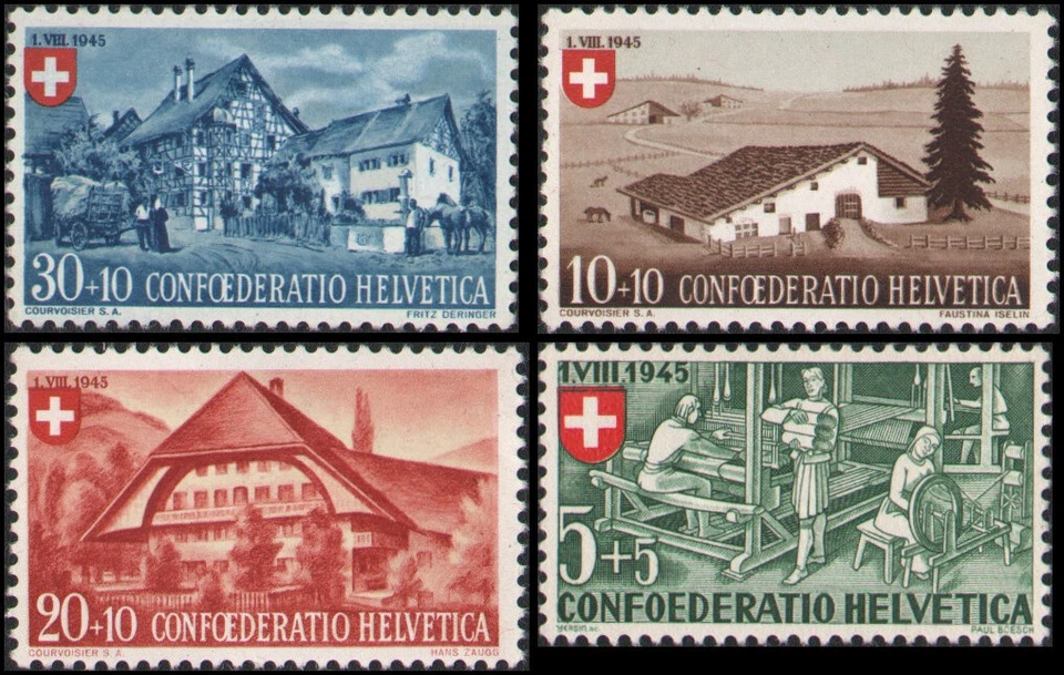 Switzerland #B146-B149 set MH VF - Image 1 of 1