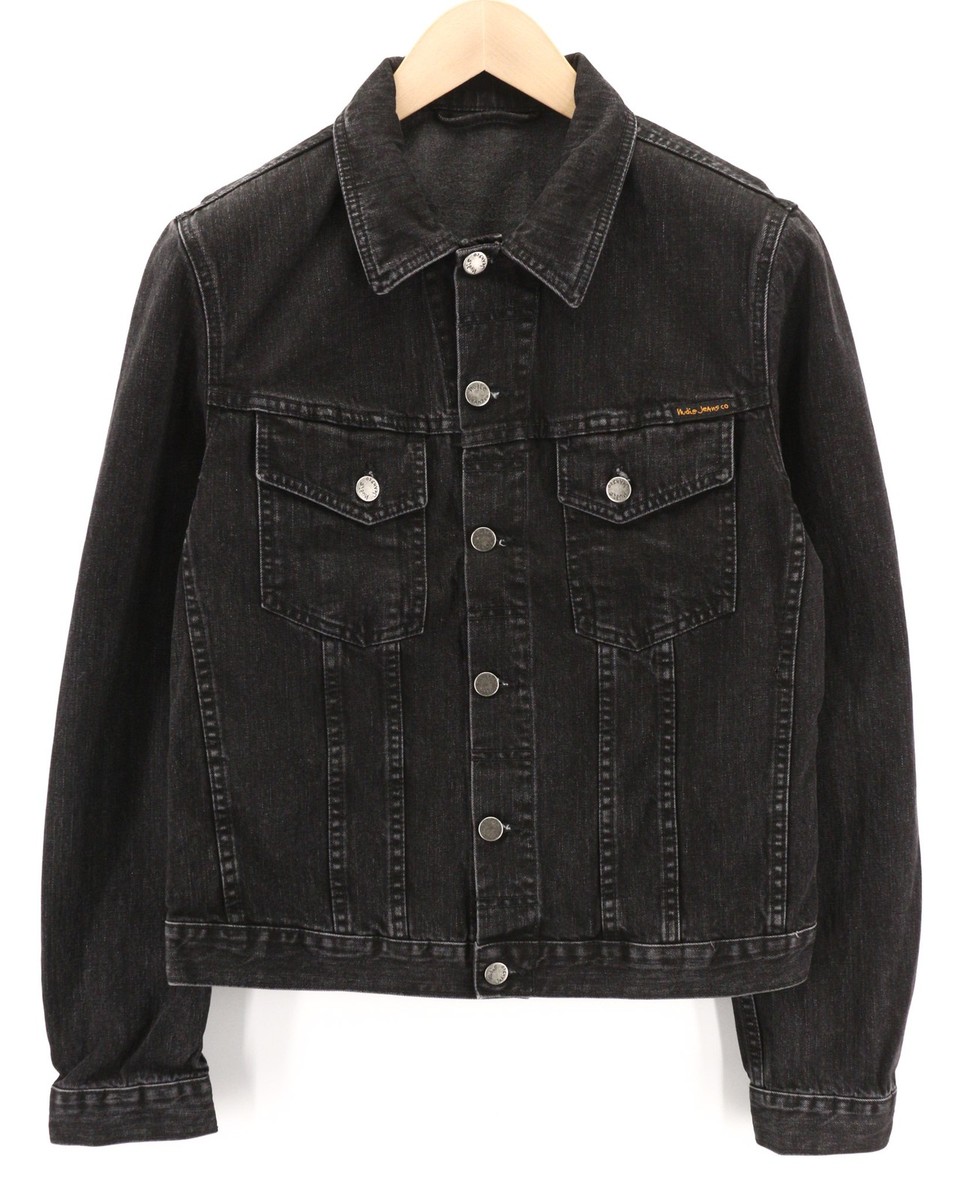 Nudie Black Denim Coats, Jackets & Vests for Men for Sale Nudie Black Denim Coats, Jackets & Vests for Men for Sale