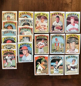 1972 Topps Baseball Lot HIGH Numbers 20 Different - VGEX-EX+ - Picture 1 of 12