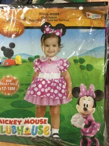 NEU Minnie Mouse Clubhaus rosa Minnie Mouse Kostüm 12-18 m Monate Baby/Kleinkind - Bild 1 von 4