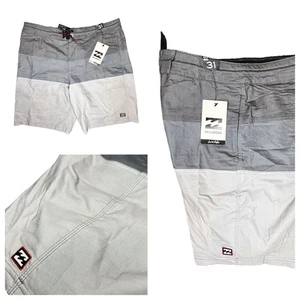 Billabong Board Shorts Men’s Size 31 Tribong Interchange Trunks Swim Surf Gray - Imagen 1 de 9