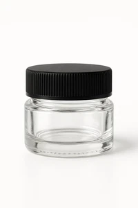 100 Stück 5ml Glas Schraubdeckel schwarz - kleines Glas Kosmetik Verpackung Behälter f... - Bild 1 von 6