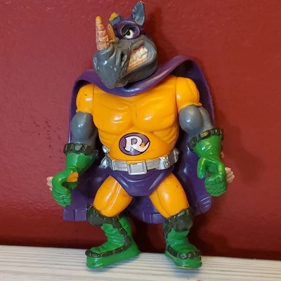 Sewer Heroes TMNT Rhinoman Super Rocksteady Mirage Studios 1993 Ear Clipped - Imagem 1 de 4