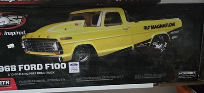 Losi 1/10 '68 Ford F100 22S 2WD No Prep Drag Truck Black  New in Box RTR - Image 1 of 4