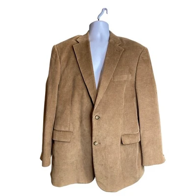 Blazer vintage Monsieur Adolfo para hombre pana tostada talla 44L dinero antiguo carrera preparada Foto 1 de 4