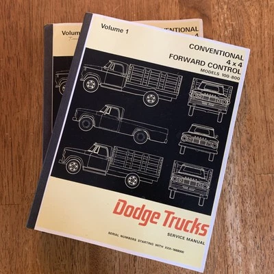 Dodge D100 D200 1967 D300 D400 D500 D600 D700 D800 ¡¡Manual de reparación de servicio!!! Foto 1 de 4