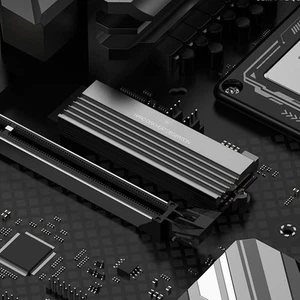 Silver M.2 Heatsink NVMe 2280 SSD Heat Sink Double Sided Computer PC M2 SSD NEW - Afbeelding 1 van 12