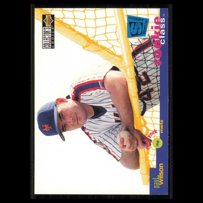 Tarjeta de béisbol Paul Wilson Rookie #9 1995 Collectors Choice SE New York Mets MLB Foto 1 de 3