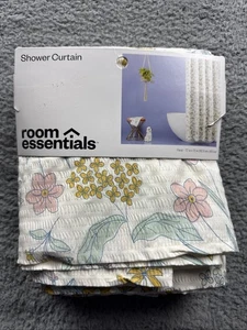 Room Essentials Stoff Blumen Duschvorhang - 72 Zoll x 72 Zoll - Bild 1 von 4