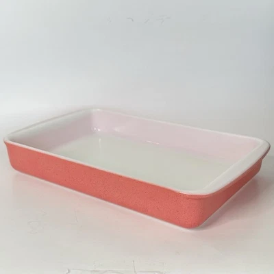 Vintage 1954-56 Pyrex PINK FLAMINGO #232 Oblong Baking & Serving Dish 2 Qt. - Image 1 of 4