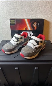 Stride Rite-Boy's Gray/White Star Wars Stormtrooper Sneakers size 11.5 - Picture 1 of 2