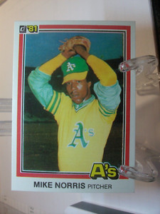 1981 Donruss Baseball Card   #118 - Mike Norris - Oakland Athletics  (97952)