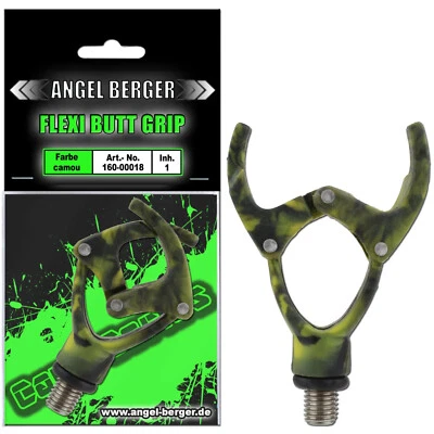 Angel Berger Flexi Butt Grip Rutenauflage Camou Rutenklemme Karpfen