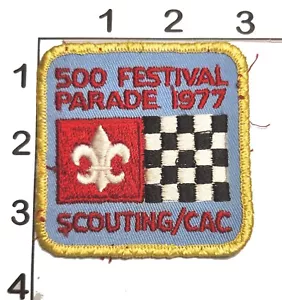 500 Festival Parade 1977 Patch Boy Scouts America BSA Scouting Embroidered - Picture 1 of 1