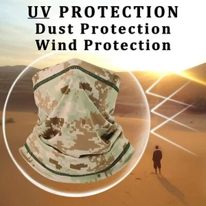 Tactical Airsoft Balaclava UV Protection Fishing Hunting Neck Gaiter Face Cover - Picture 1 of 12