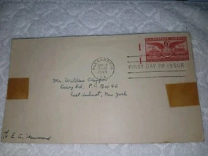 U.S.-(-1949--)-ALEXANDRIA,VIRGINIA.-COVER TO EAST AMHERST,NEW YORK-FDC - Picture 1 of 2