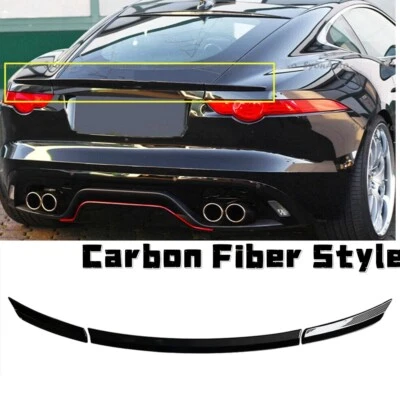 Estilo fibra de carbono para Jaguar FType 2013-2017 3 piezas alerón trasero entrega rápida Foto 1 de 4