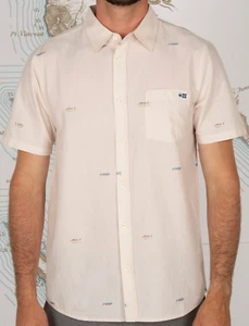 SALTY CREW Herren Maritim TIGHT LINES Kurzarm Hemd mit Knopfleiste Größe XL Neu mit Etikett - Bild 1 von 10
