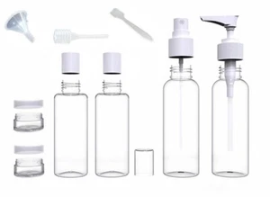 Reiseflaschen Hygiene Set Zippbeutel FlugzeugHandgepäck geeignetUrlaub Camping - Bild 1 von 1