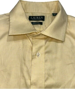 Ralph Lauren Hemd Stretchstoff Regular Fit, LG 16,5 34/35 gelb kariert - Bild 1 von 10