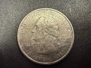 2006-P North Dakota State Washington Quarter Grease or Planchet Error Coin - Picture 1 of 7