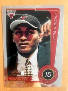 1999-00 Topps Chrome Metta World Peace Ron Artest #113 Rookie Card RC - Picture 1 of 2