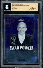 Ed Asner Card 2015 Leaf Pop Century Star Power Proof (1 of 1) #nno BGS