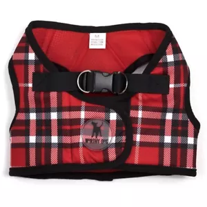 The Worthy Dog Red Plaid SideKick Harness Vest Tiny XXS XS S M L XL 2XL 3XL - Picture 1 of 5