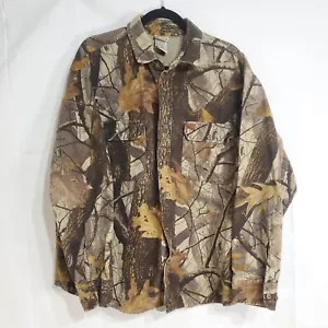 Vtg Woolrich Mens Camo Hunting Shirt Sz XL Realtree Hardwoods Button Up RN#52469 - Picture 1 of 6