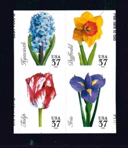 US Scott # 3900-03 3903a Spring Flowers 2005 block of 4 from MNH - Picture 1 of 1