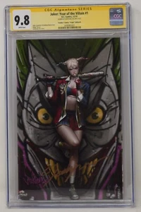 JOKER JAHR DES BÖSEWICHTS #1 Jeehyung Lee Harley Quinn Limited Virgin CGC SS 9.8 - Bild 1 von 2