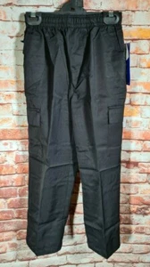 BNWT Boys Sz 6 LWR Brand Navy Blue Elastic Waist Cargo Side Pocket School Pants - Picture 1 of 2
