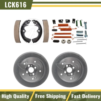 Tambores de freno traseros y zapatas de freno kit de resorte de hardware para Kia Sportage 1998 1999 Foto 1 de 4