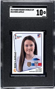 Pegatina Panini Rose Lavelle 2019 novato radiocontrol #413 SGC 10 USWNT - Imagen 1 de 2