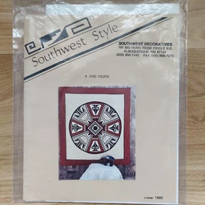 Southwest Style Rare 1990 Vtg Wall Art Quilt Pattern Templates Large 54" x 57" - Picture 1 of 24