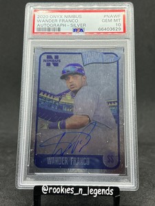 WANDER FRANCO 2020 Onyx Nimbus 🔥SILVER RC on-card AUTO /325🔥PSA 10 Gem Pop. 4!