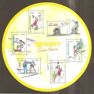 FRANCE 2021 Bloc Feuillet F 5499 SPORT Couleur Passion Jaune NEUF**LUXE MNH - Photo 1/1