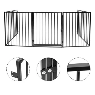 Absperrgitter Kamin Kaminschutzgitter Hundezaun 5 Stück Türschutzgitter Kinder - Bild 1 von 4