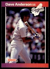 1989 Donruss Baseball Card Dave Anderson Los Angeles Dodgers #434