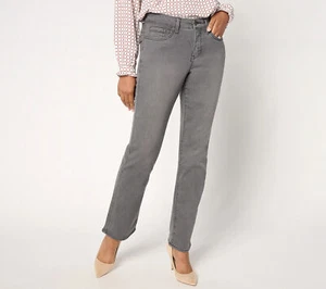 Jeans NYDJ Ellison gamba dritta con abbraccio fresco Destiny 8 nuovo - Foto 1 di 2
