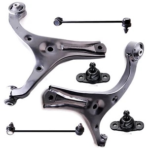 Front Lower Control Arms Ball Joints Sway Bars For 06-11 Hyundai Accent Kia Rio - Picture 1 of 17
