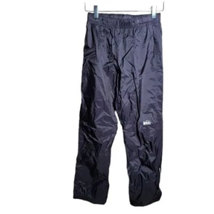 REI Youth Black Nylon Pants Size M 10-12 Elastic Waist Lightweight - Picture 1 of 12
