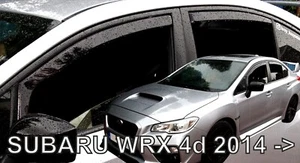 Wind Deflectors In Channel For WRX 2014-up 4-Pcs Sun Visors Rain Guard - Picture 1 of 7
