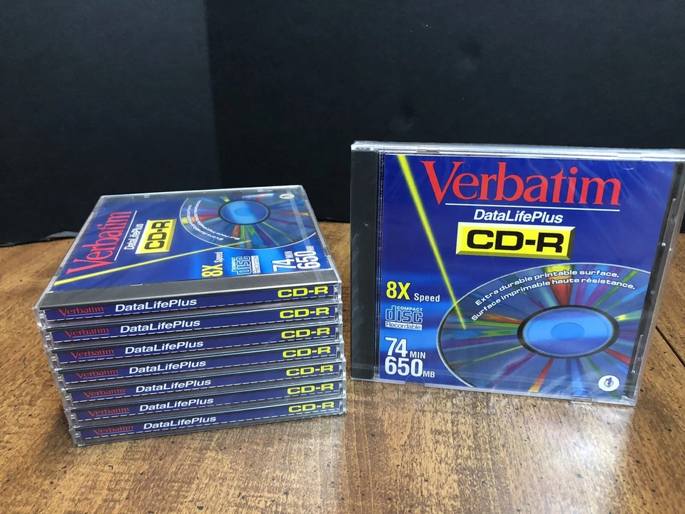 Verbatim Data Life Plus Cd-r 8x Speed 74 Min 650 MB CD Factory
