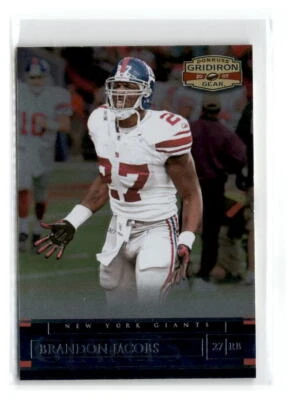 2007 Donruss Gridiron Gear - #7 - Brandon Jacobs - New York Giants - Image 1 of 2