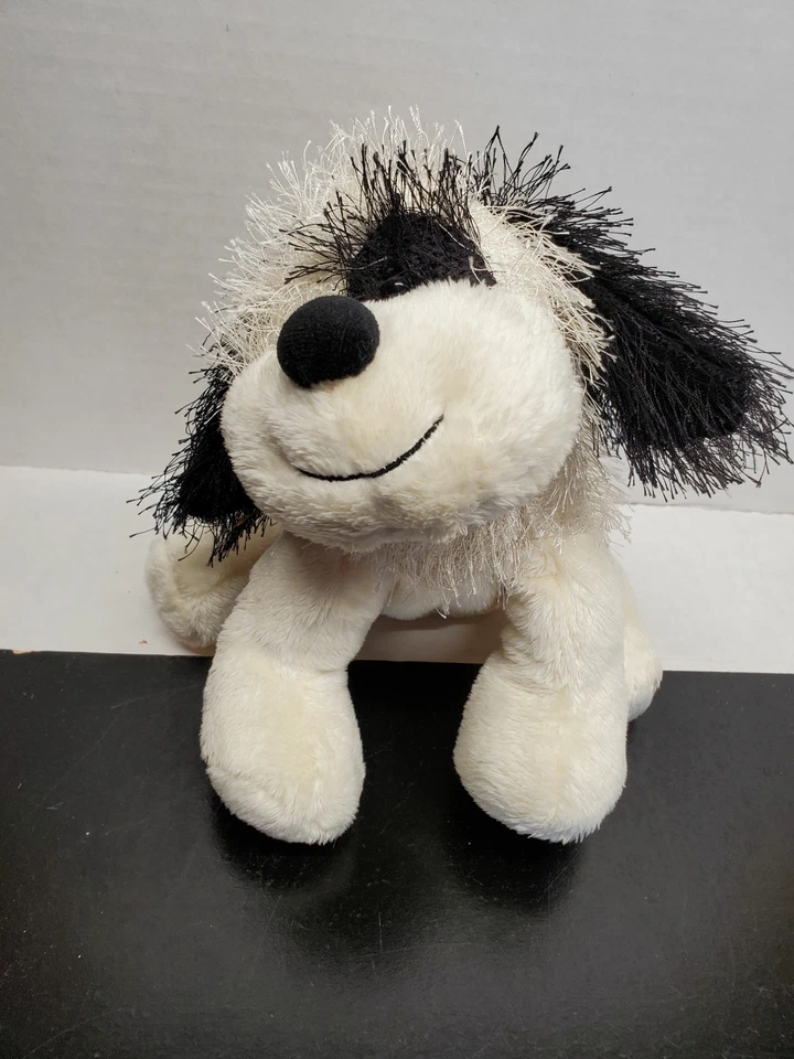 Ganz Webkinz 9 Inch B & W Cheeky Dog Plush - HM192 - NO CODE - Puppy - Image 1 of 4